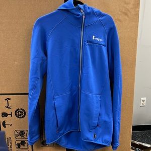 Cotopaxi Men’s Sambaya Blue Full Zip Hooded Jacket Fleece XXL Polartec